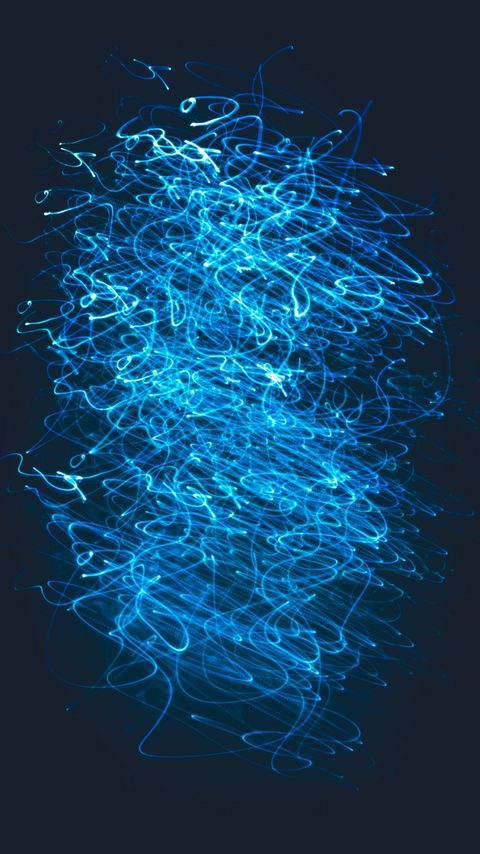 Download wallpaper 2160x3840 freezelight, lines, chaos, glow, confusion, blue samsung galaxy s4, s5, note, sony xperia z, z1, z2, z3, htc one, lenovo vibe hd background