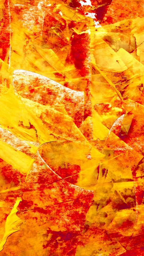 Download wallpaper 2160x3840 paint, canvas, strokes, yellow, red samsung galaxy s4, s5, note, sony xperia z, z1, z2, z3, htc one, lenovo vibe hd background