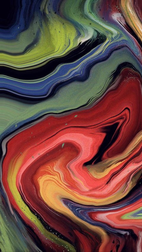 Download wallpaper 2160x3840 paint, liquid, stains, colorful, stripes samsung galaxy s4, s5, note, sony xperia z, z1, z2, z3, htc one, lenovo vibe hd background