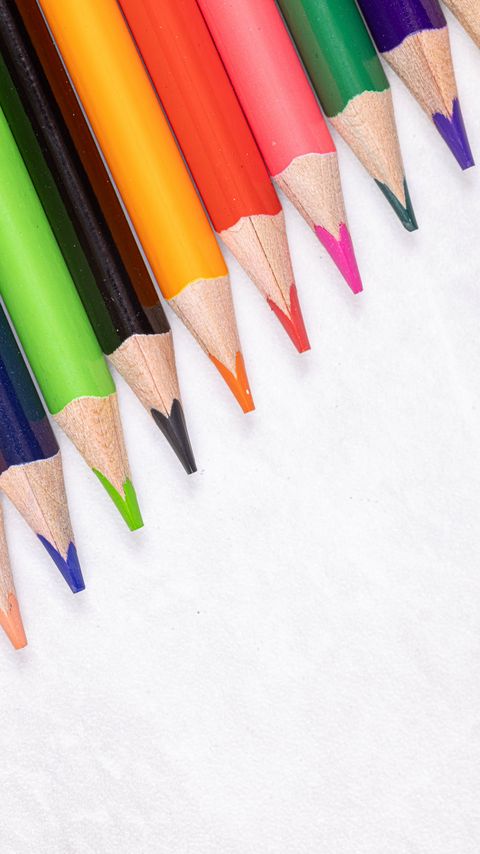 Download wallpaper 2160x3840 pencils, colorful, macro, wooden, white samsung galaxy s4, s5, note, sony xperia z, z1, z2, z3, htc one, lenovo vibe hd background
