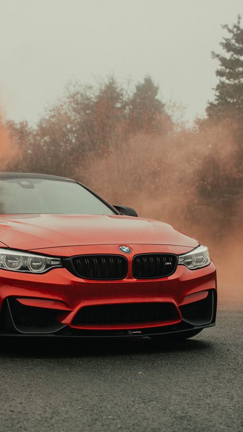 Download wallpaper 2160x3840 bmw, car, bumper, red, front view samsung galaxy s4, s5, note, sony xperia z, z1, z2, z3, htc one, lenovo vibe hd background
