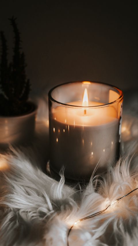 Download wallpaper 2160x3840 candle, flame, fire, comfort, garland samsung galaxy s4, s5, note, sony xperia z, z1, z2, z3, htc one, lenovo vibe hd background