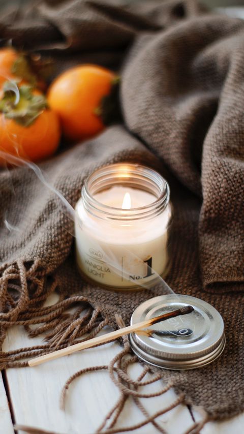 Download wallpaper 2160x3840 candle, match, smoke, plaid, persimmon samsung galaxy s4, s5, note, sony xperia z, z1, z2, z3, htc one, lenovo vibe hd background