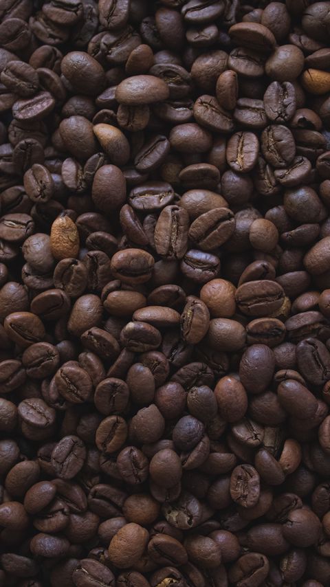 Download wallpaper 2160x3840 coffee beans, beans, coffee, macro, brown samsung galaxy s4, s5, note, sony xperia z, z1, z2, z3, htc one, lenovo vibe hd background