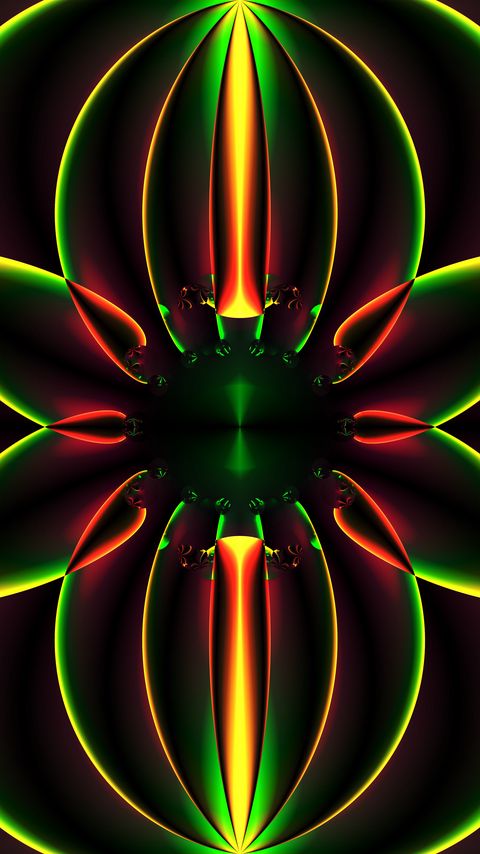 Download wallpaper 2160x3840 fractal, glow, pattern, symmetry, abstraction samsung galaxy s4, s5, note, sony xperia z, z1, z2, z3, htc one, lenovo vibe hd background