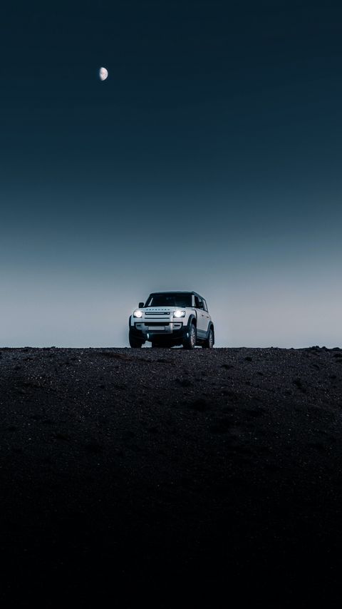 Download wallpaper 2160x3840 land rover defender, land rover, car, suv, desert, night samsung galaxy s4, s5, note, sony xperia z, z1, z2, z3, htc one, lenovo vibe hd background