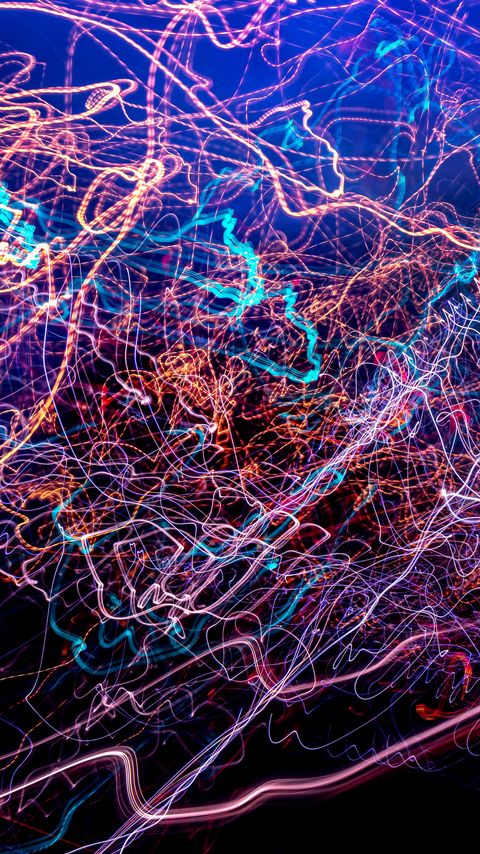 Download wallpaper 2160x3840 light, lines, abstraction, tangled, colorful samsung galaxy s4, s5, note, sony xperia z, z1, z2, z3, htc one, lenovo vibe hd background