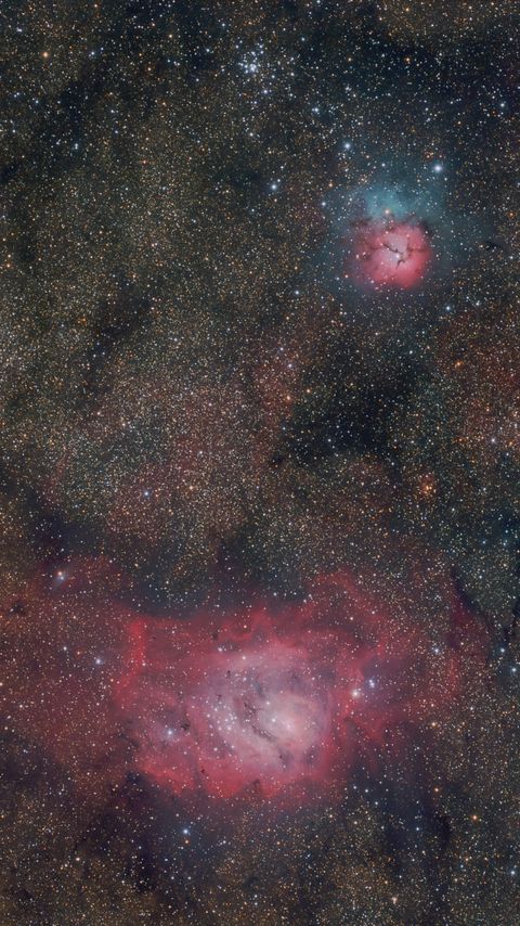 Download wallpaper 2160x3840 nebula, galaxies, stars, space samsung galaxy s4, s5, note, sony xperia z, z1, z2, z3, htc one, lenovo vibe hd background