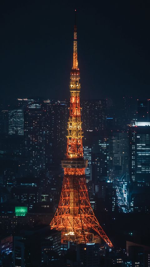 Download wallpaper 2160x3840 tower, building, architecture, city, night, backlight samsung galaxy s4, s5, note, sony xperia z, z1, z2, z3, htc one, lenovo vibe hd background