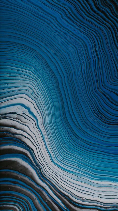 Download wallpaper 2160x3840 waves, paint, liquid, abstraction, blue samsung galaxy s4, s5, note, sony xperia z, z1, z2, z3, htc one, lenovo vibe hd background
