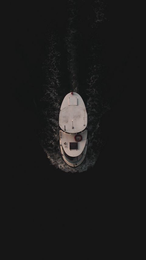 Download wallpaper 2160x3840 boat, water, aerial view samsung galaxy s4, s5, note, sony xperia z, z1, z2, z3, htc one, lenovo vibe hd background