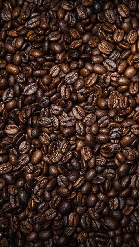 Download wallpaper 2160x3840 coffee beans, coffee, beans, brown, texture samsung galaxy s4, s5, note, sony xperia z, z1, z2, z3, htc one, lenovo vibe hd background