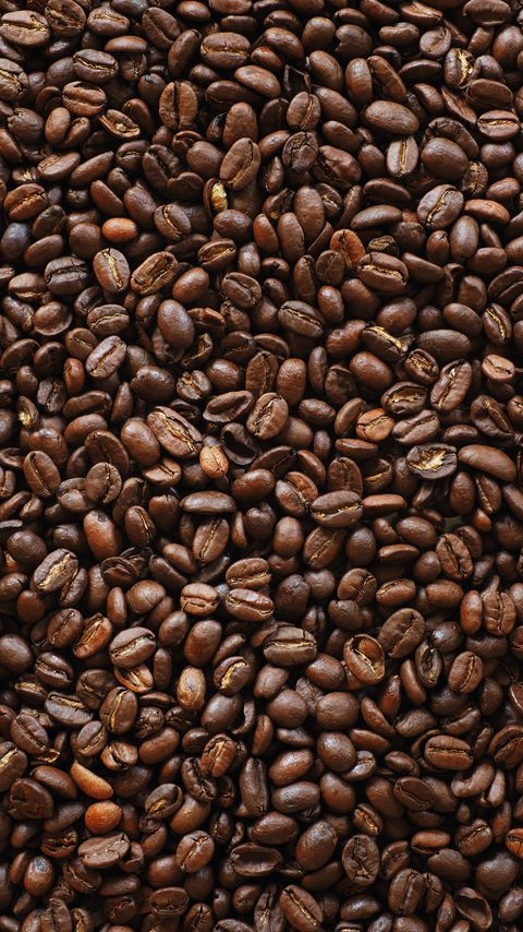 Download wallpaper 2160x3840 coffee beans, coffee, brown, macro, beans samsung galaxy s4, s5, note, sony xperia z, z1, z2, z3, htc one, lenovo vibe hd background