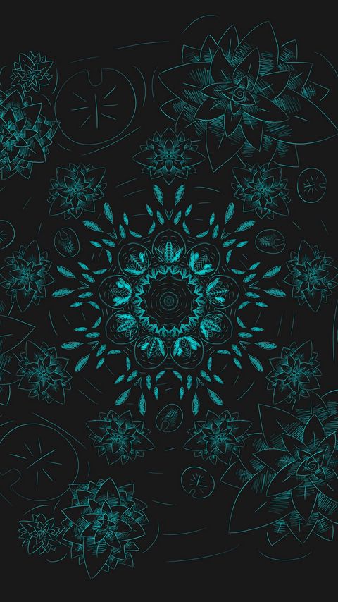 Download wallpaper 2160x3840 fractal, pattern, abstraction, art samsung galaxy s4, s5, note, sony xperia z, z1, z2, z3, htc one, lenovo vibe hd background