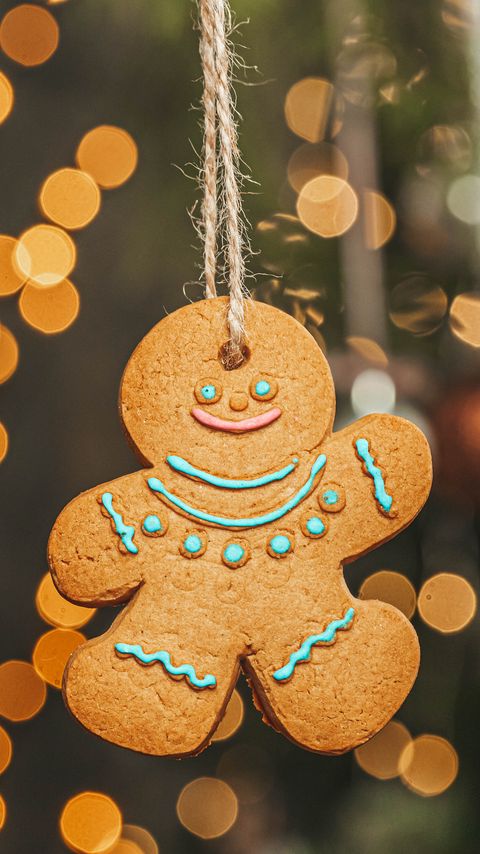 Download wallpaper 2160x3840 gingerbread, figurine, decoration, new year, christmas samsung galaxy s4, s5, note, sony xperia z, z1, z2, z3, htc one, lenovo vibe hd background