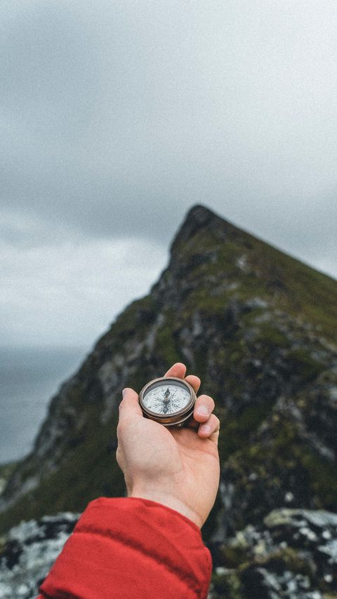 Download wallpaper 2160x3840 hand, compass, travel, nature samsung galaxy s4, s5, note, sony xperia z, z1, z2, z3, htc one, lenovo vibe hd background