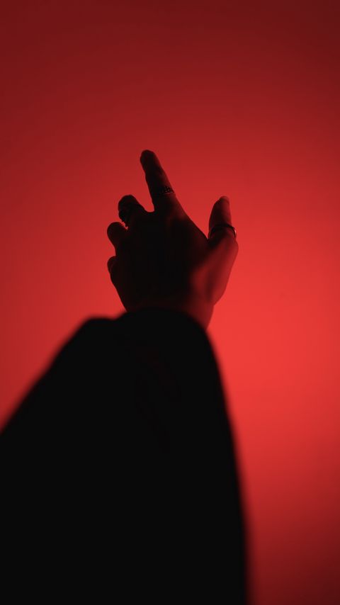 Download wallpaper 2160x3840 hand, fingers, touch, red, dark samsung galaxy s4, s5, note, sony xperia z, z1, z2, z3, htc one, lenovo vibe hd background
