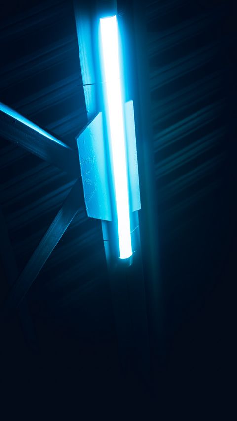 Download wallpaper 2160x3840 lamp, neon, light, glow, blue samsung galaxy s4, s5, note, sony xperia z, z1, z2, z3, htc one, lenovo vibe hd background