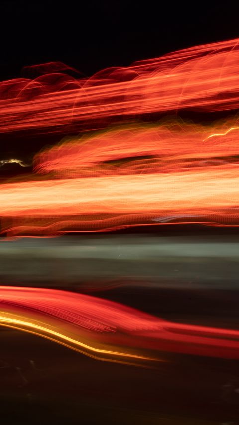 Download wallpaper 2160x3840 light, blur, long exposure, abstraction, red samsung galaxy s4, s5, note, sony xperia z, z1, z2, z3, htc one, lenovo vibe hd background