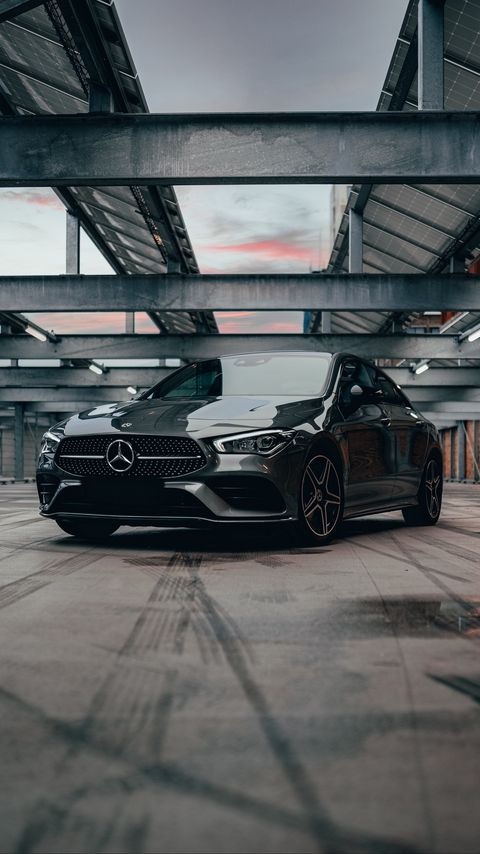 Download wallpaper 2160x3840 mercedes cla, mercedes, car, gray, front view samsung galaxy s4, s5, note, sony xperia z, z1, z2, z3, htc one, lenovo vibe hd background