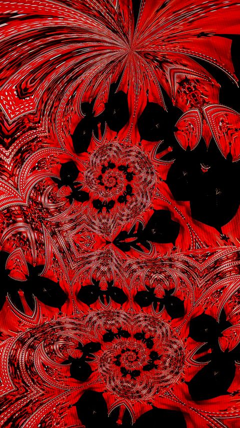 Download wallpaper 2160x3840 mosaic, fractal, pattern, red, abstraction samsung galaxy s4, s5, note, sony xperia z, z1, z2, z3, htc one, lenovo vibe hd background