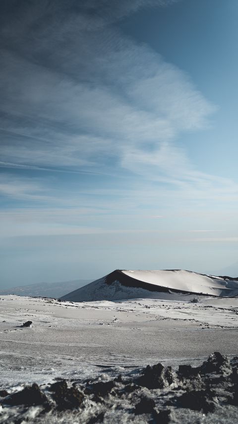 Download wallpaper 2160x3840 mountain, hill, snow, winter, nature samsung galaxy s4, s5, note, sony xperia z, z1, z2, z3, htc one, lenovo vibe hd background