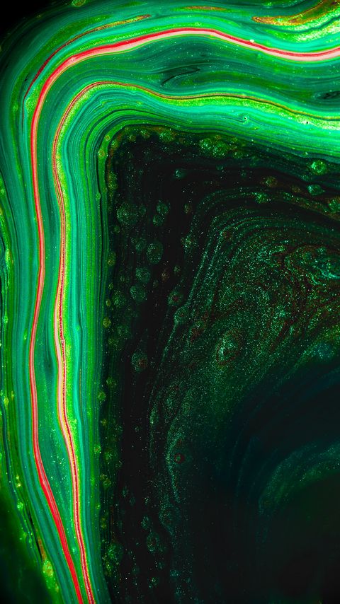 Download wallpaper 2160x3840 paint, liquid, stains, macro, abstraction, green samsung galaxy s4, s5, note, sony xperia z, z1, z2, z3, htc one, lenovo vibe hd background