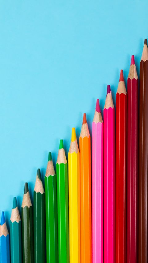 Download wallpaper 2160x3840 pencils, colorful, colors, drawing samsung galaxy s4, s5, note, sony xperia z, z1, z2, z3, htc one, lenovo vibe hd background