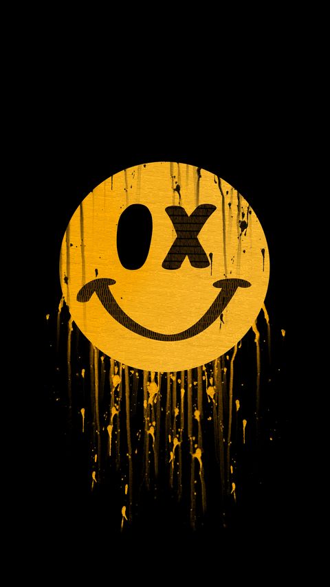 Download wallpaper 2160x3840 smile, smiley, stains, paint, yellow, art samsung galaxy s4, s5, note, sony xperia z, z1, z2, z3, htc one, lenovo vibe hd background