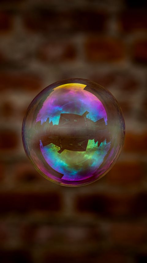 Download wallpaper 2160x3840 soap bubble, bubble, reflection, transparent, iridescent samsung galaxy s4, s5, note, sony xperia z, z1, z2, z3, htc one, lenovo vibe hd background