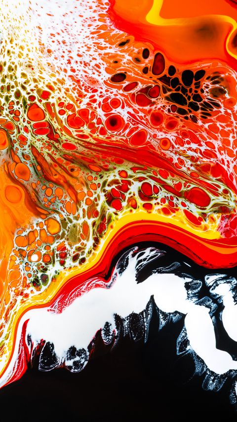Download wallpaper 2160x3840 stains, paint, mixing, colorful, liquid, abstraction samsung galaxy s4, s5, note, sony xperia z, z1, z2, z3, htc one, lenovo vibe hd background