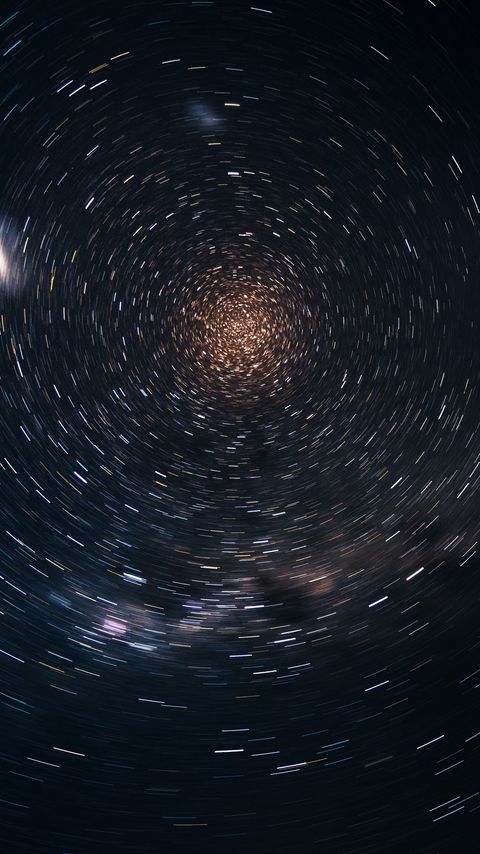 Download wallpaper 2160x3840 starry sky, blur, rotation, abstraction samsung galaxy s4, s5, note, sony xperia z, z1, z2, z3, htc one, lenovo vibe hd background
