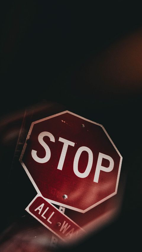 Download wallpaper 2160x3840 stop, sign, warning, text, red samsung galaxy s4, s5, note, sony xperia z, z1, z2, z3, htc one, lenovo vibe hd background
