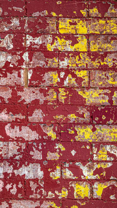 Download wallpaper 2160x3840 wall, brick, paint, stains, texture samsung galaxy s4, s5, note, sony xperia z, z1, z2, z3, htc one, lenovo vibe hd background
