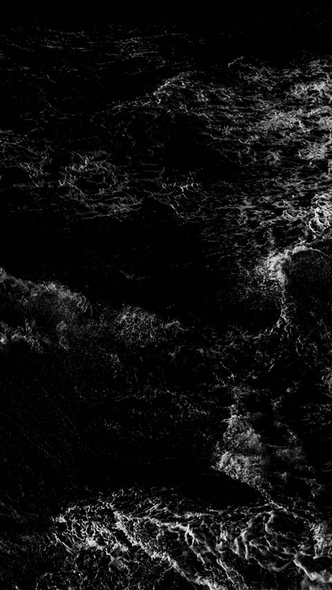 Download wallpaper 2160x3840 water, waves, ripples, aerial view, bw samsung galaxy s4, s5, note, sony xperia z, z1, z2, z3, htc one, lenovo vibe hd background