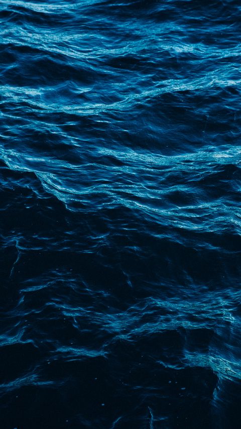 Download wallpaper 2160x3840 waves, water, ripples, surface, blue samsung galaxy s4, s5, note, sony xperia z, z1, z2, z3, htc one, lenovo vibe hd background