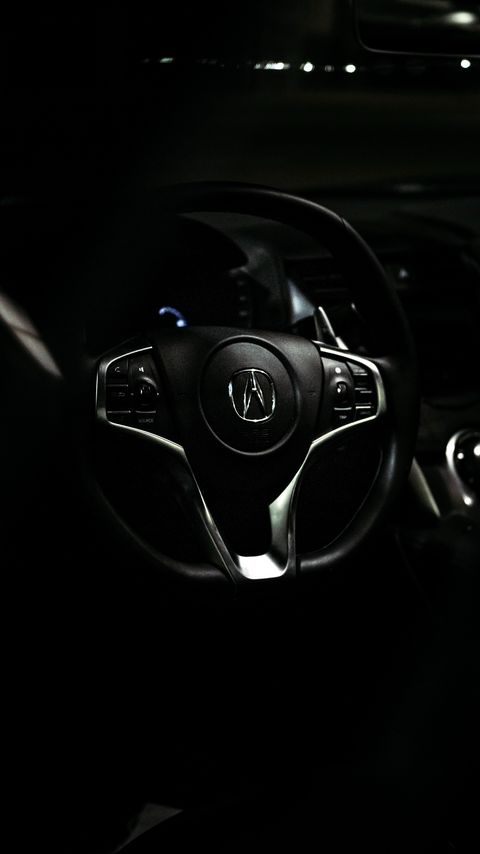 Download wallpaper 2160x3840 acura, car, steering wheel, salon, black samsung galaxy s4, s5, note, sony xperia z, z1, z2, z3, htc one, lenovo vibe hd background