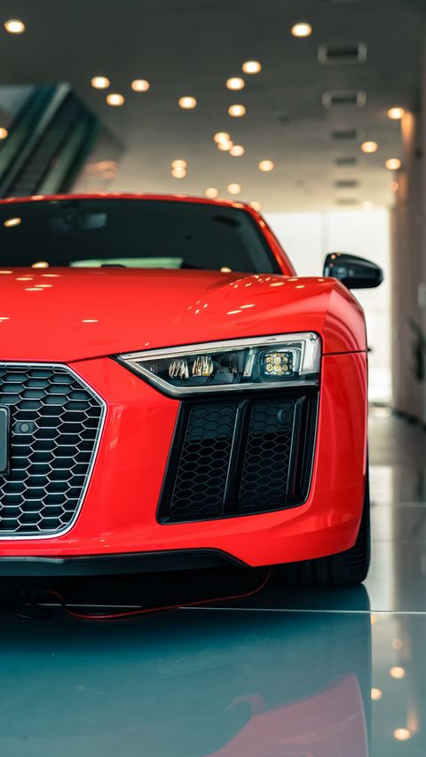 Download wallpaper 2160x3840 audi, car, red, headlight samsung galaxy s4, s5, note, sony xperia z, z1, z2, z3, htc one, lenovo vibe hd background