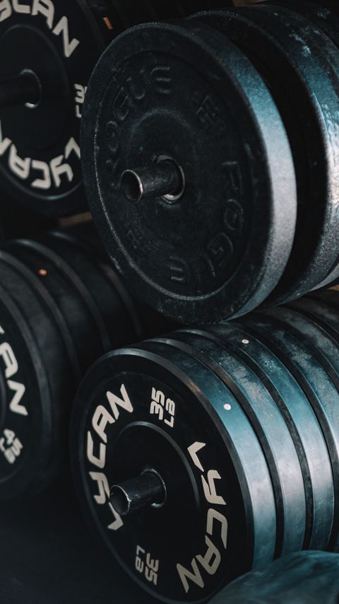 Download wallpaper 2160x3840 barbells, gym, bodybuilding, sports, athletic samsung galaxy s4, s5, note, sony xperia z, z1, z2, z3, htc one, lenovo vibe hd background