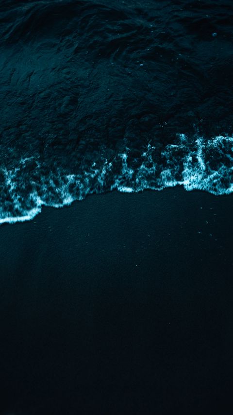 Download wallpaper 2160x3840 beach, ocean, wave, water, surf, aerial view samsung galaxy s4, s5, note, sony xperia z, z1, z2, z3, htc one, lenovo vibe hd background