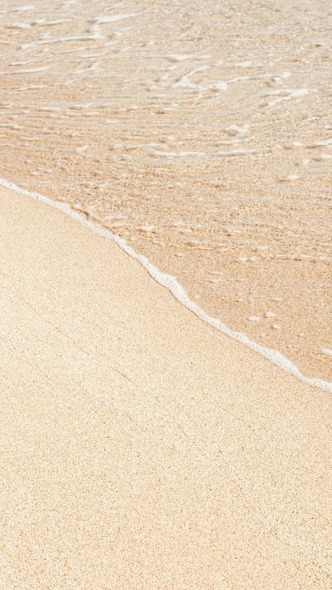 Download wallpaper 2160x3840 beach, sand, sea, waves, brown samsung galaxy s4, s5, note, sony xperia z, z1, z2, z3, htc one, lenovo vibe hd background