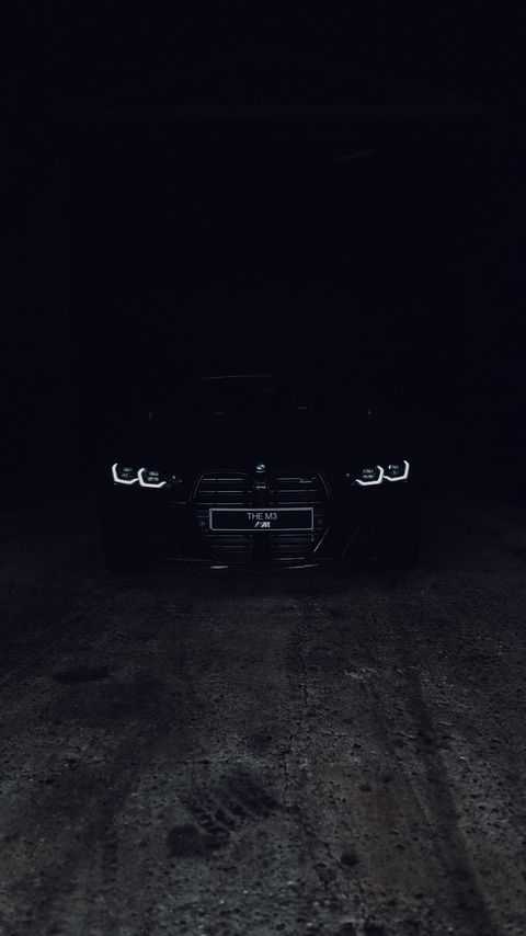 Download wallpaper 2160x3840 bmw m3, bmw, car, headlights, black, road, dark samsung galaxy s4, s5, note, sony xperia z, z1, z2, z3, htc one, lenovo vibe hd background