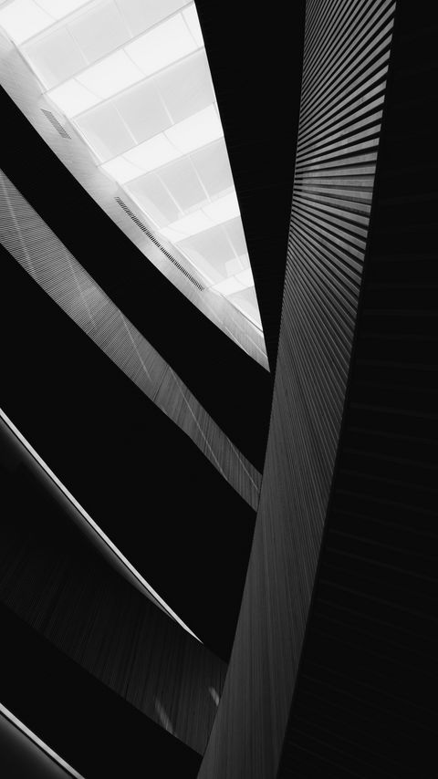 Download wallpaper 2160x3840 building, architecture, bottom view, black and white, bw samsung galaxy s4, s5, note, sony xperia z, z1, z2, z3, htc one, lenovo vibe hd background