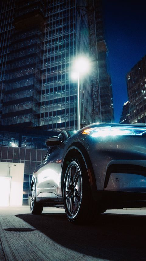 Download wallpaper 2160x3840 car, headlight, gray, light, night samsung galaxy s4, s5, note, sony xperia z, z1, z2, z3, htc one, lenovo vibe hd background