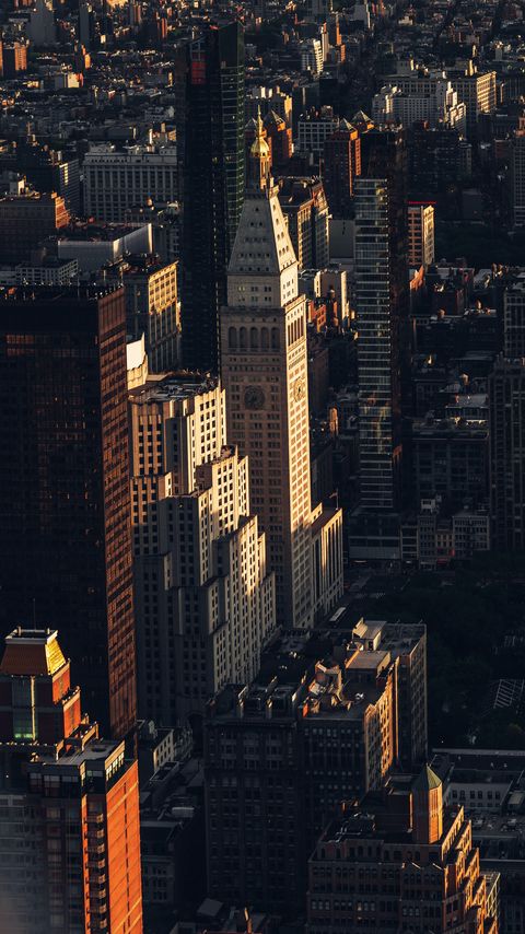 Download wallpaper 2160x3840 city, buildings, aerial view, cityscape, architecture samsung galaxy s4, s5, note, sony xperia z, z1, z2, z3, htc one, lenovo vibe hd background