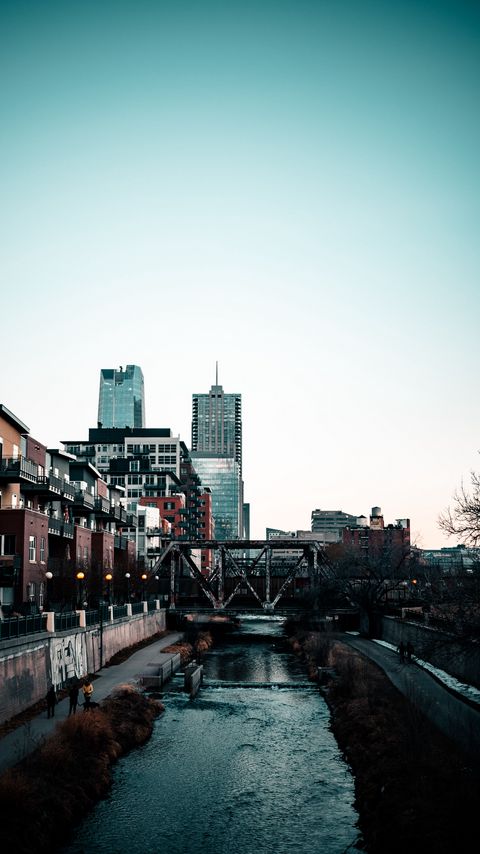 Download wallpaper 2160x3840 city, buildings, river, bridge samsung galaxy s4, s5, note, sony xperia z, z1, z2, z3, htc one, lenovo vibe hd background