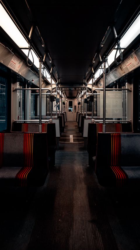 Download wallpaper 2160x3840 corridor, carriage, seats, subway samsung galaxy s4, s5, note, sony xperia z, z1, z2, z3, htc one, lenovo vibe hd background