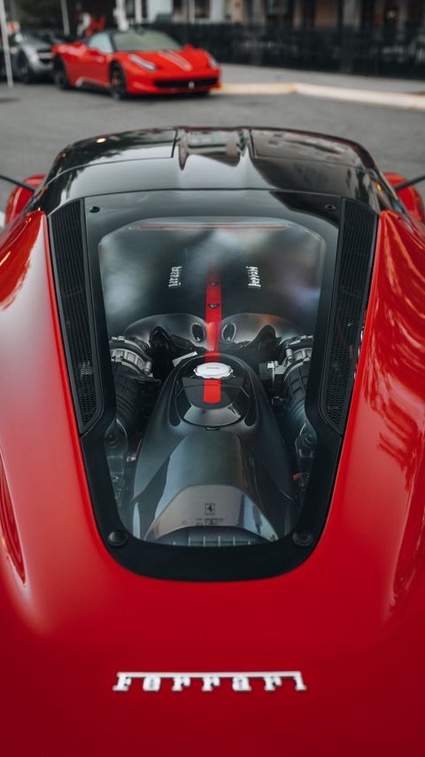 Download wallpaper 2160x3840 ferrari, car, red samsung galaxy s4, s5, note, sony xperia z, z1, z2, z3, htc one, lenovo vibe hd background