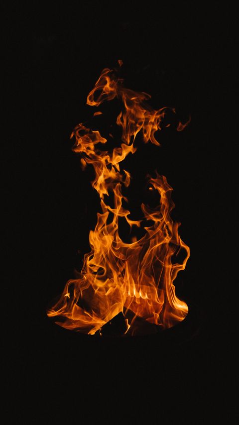 Download wallpaper 2160x3840 fire, flame, element, dark samsung galaxy s4, s5, note, sony xperia z, z1, z2, z3, htc one, lenovo vibe hd background