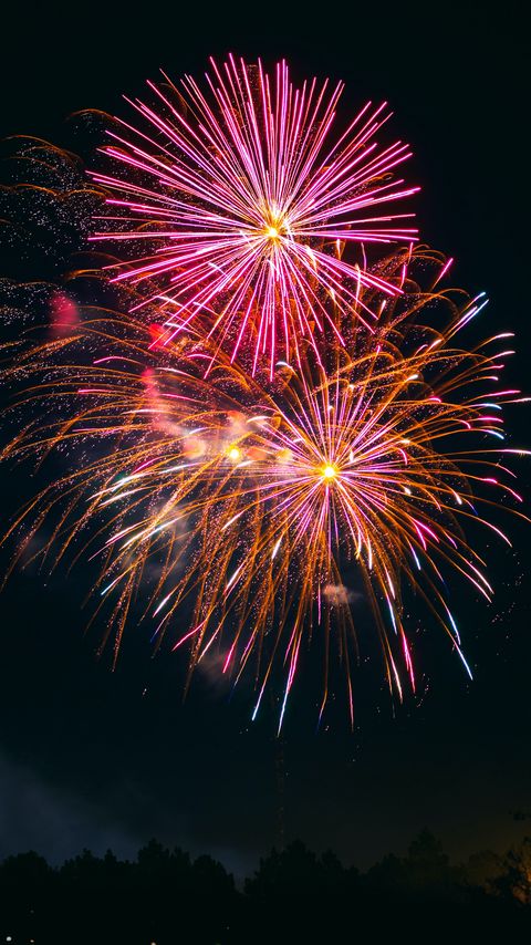 Download wallpaper 2160x3840 fireworks, explosions, sparks, holiday samsung galaxy s4, s5, note, sony xperia z, z1, z2, z3, htc one, lenovo vibe hd background